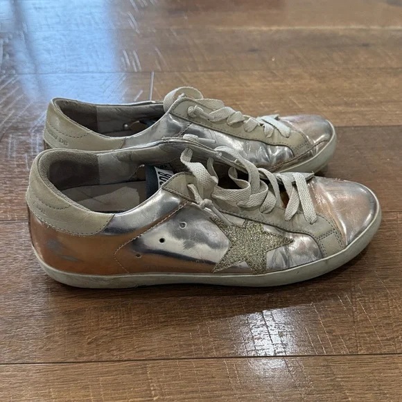 Golden Goose Metallic Sneakers